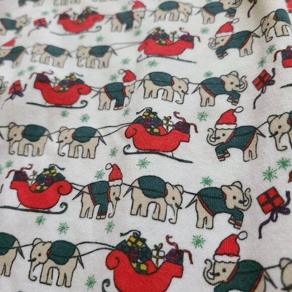 Roller Rabbit Elephant Christmas Pajama Pants XXS Holiday Lounge Sleepwear - Picture 2 of 6
